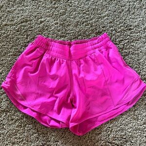 Bright pink Lulu shorts